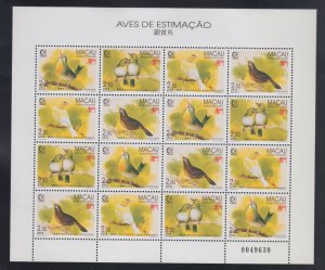 Macao  786-89  mini sheet       mnh    $ 32.00