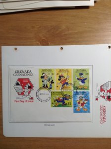 Grenada Grenadines  #  350-358  First day cover