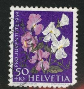 Switzerland Scott B291 used 1959 semipostal flower