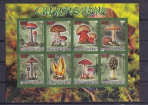 Djibouti 2007 M/S Champignons Mushroom Fungi Plant Nature Flora Stamp MNH imperf