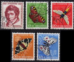 SCHWEIZ SWITZERLAND [1955] MiNr 0618-22 ( O/used ) [01] Pro Juventute
