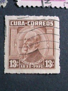 ​CUBA-1954-SC#519//528 10 OVER 70 YEARS OLD CUBA FAMOUS PERSONS USED STAMPS-