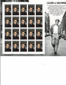 James Dean Hollywood 32c US Postage Sheet #3082 VF MNH