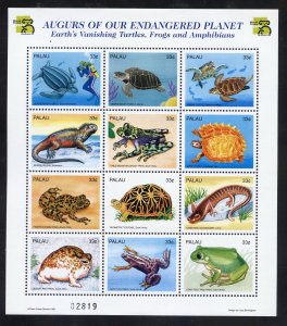 Palau 495-97 MNH, Endangered Species Souvenir Sheets from 1999.