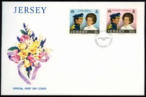 JERSEY SC#89-90 Capt. Phillips Princess Anne Wedding (1973) First Day Cover