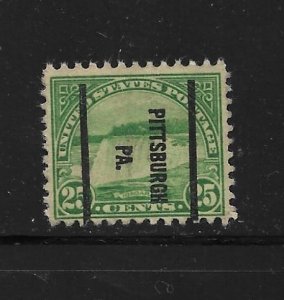 US Bureau Precancels: Pittsburgh, PA, #699-61; 25¢ 1926-31; PSS CV $1.50