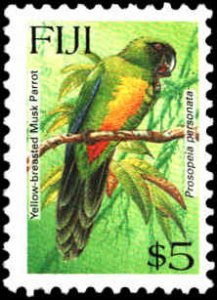 Fiji #725-739A, Complete Set(16), 1995, Birds, Never Hinged