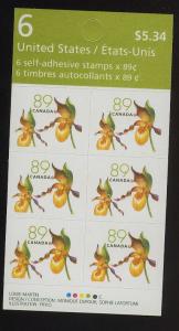 Canada 2005 -Flowers Definitives Pane BK318 # 2132a