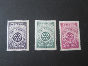 Korea 1955 Sc 213-5 set MNH