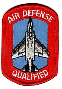 USAF F-4 PHANTOM II AIR DEFENSE QUALIFIED PATCH