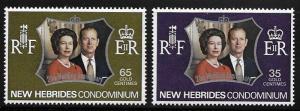 New Hebrides British 1972 Silver Wedding issue Omnibus MNH A1130