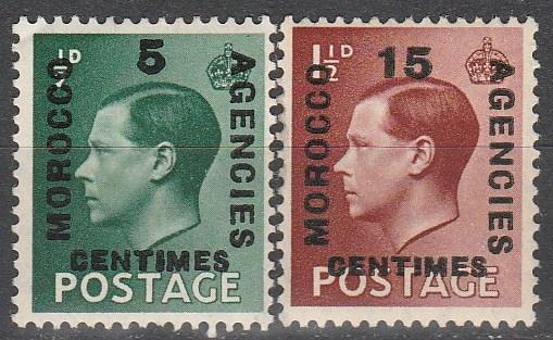 Great Britain Morocco #437-8  F-VF Unused (S4165)