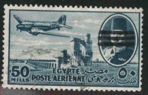 EGYPT Scott C76 Used 1953 Bar obliterated airmail