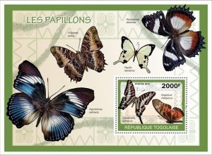 [850 18]- YEAR 2010 - TOGO - BUTTERFLIES           1V   complet set  MNH/**