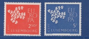 Luxembourg   #382-383   MNH 1961  Europa