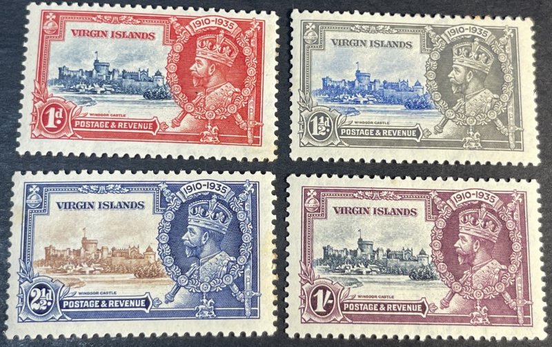 BRITISH VIRGIN ISLANDS # 69-72-MINT/HINGED--COMPLETE SET--1935