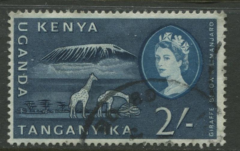 Kenya & Uganda - Scott 131 - QEII Definitive -1960 - Used - Single 2/- Stamp