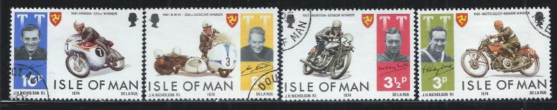 ISLE OF MAN SC# 40-43 FVF/CTO 1974