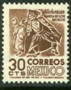 MEXICO 879, 30¢ 1950 Definitive 2nd Printing wmk 300 MINT, NH. F-VF.