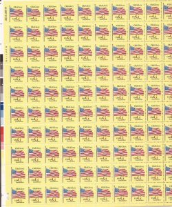 US Stamp - 1994 Postcard G Rate w/Red G - 100 Stamp Sheet #2880