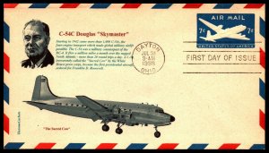 Scott UC26 7 Cents Cargo Plane Therome Color FDC Unaddressed Add-On