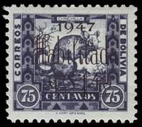 Bolivia SG#452 Mint - 1947 1b.40 on 75c.  - Animals