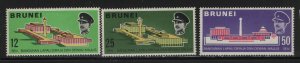 BRUNEI,  156-158   MINT HINGED  SET