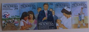 Micronesia 150 MNH Full Set President, Kennedy Topical Cat $2.50
