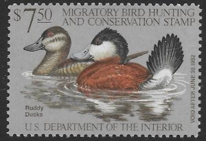 US RW 48   1981  $7.50   Federal Duck Stamp  VF  mint NH