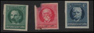 Cuba SC# 280-281-282 MH f