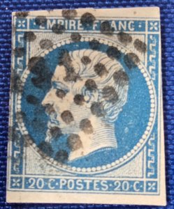 France-Scott #15d, Used, Emperor Napoleon III, CV $4.00