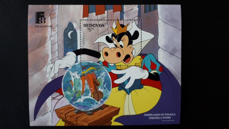 Disney - Redonda 1988. ** MNH Block/1