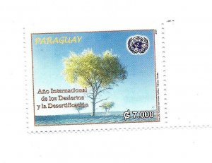 PARAGUAY 2007 DESERTS AND DESERTIFICATION TREES ENVIRONMENT CARE  MINT NH