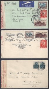 SOUTH AFRICA 1940s COLLECTION OF 7 COVERS 5 ARE CENSORED ONE FROM OOKIEP NAMAGUA