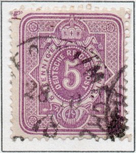 Germany Deutsche Reichspost 5 Pfennige with final E stamp 1875 SG32