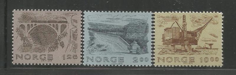 NORWAY, 750-752, MNH, KYLLING BRIDGE