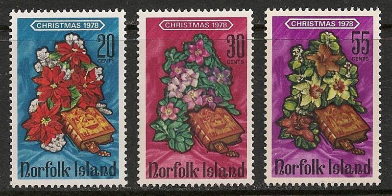 Norfolk Island #237-39 VF MNH - 1978 Flowers Xmas