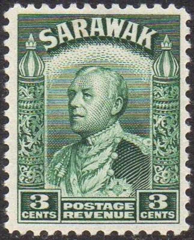 Sarawak 1941 3c green MNH