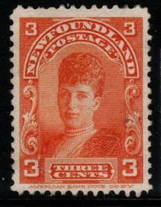 NEWFOUNDLAND SG88 1898 3c ORANGE MTD MINT