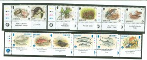 Jersey #806-811/858-863 Mint (NH) Single (Complete Set) (Wildlife)