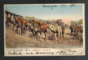 1907 German Post Office in Morocco PPC Tangier Postcard Cover to Germany Camels