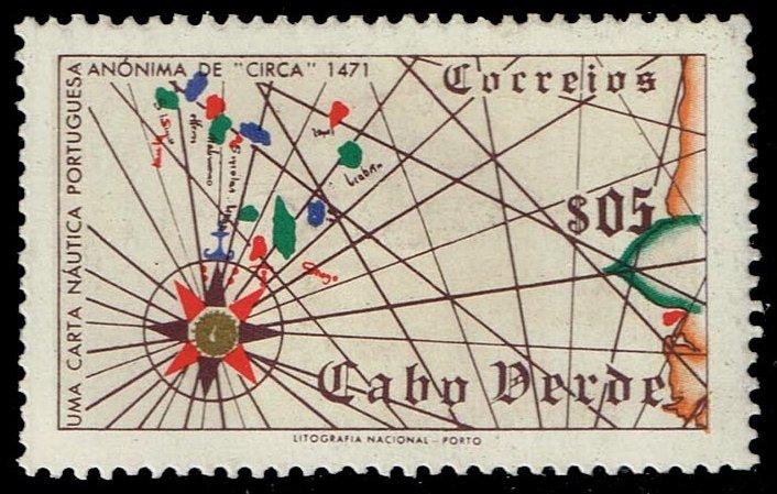 Cape Verde #277 Map of Cape Verde; Unused (0.25)