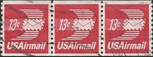 # C83 USED WINGED AIRMAIL ENVELOPE