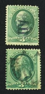 MOMEN: US STAMPS #184 FANCY USED LOT #44073