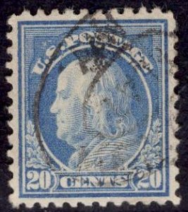 US Stamp #515 20 Cent Franklin USED SCV $.45