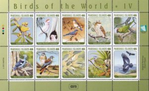 US 1058 Trust Territories Marshall Islands NH VF Birds Of The World IV Sheet