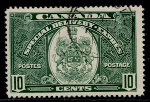 CANADA GVI SG S9, 10c green, VERY FINE USED. CDS