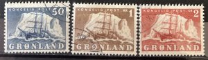 Greenland #35-37 Used- SCV=$17.50