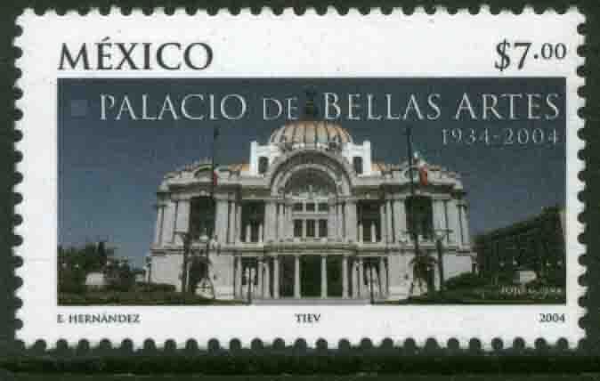 MEXICO 2361, PALACE OF FINE ARTS, 70th ANNIVERSARY. MINT, NH. VF.