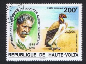 Upper Volta Vulture Birds Dr Albert Schweitzer 1975 CTO SC#C215 MI#579